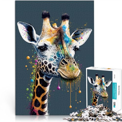 Puzzle für Erwachsene mit 2000 Teilen, Giraffenkopf, Denkspiel, ganze Familie, 70 x 100 cm, für 14-Jährige von SYUNFEI