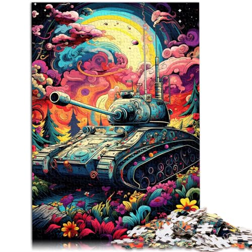 1000-teiliges Puzzle für Erwachsene. Bunte Panzer. Quizspiel ganze Familie.38x52cm. Für Teenager ab 14 Jahren. von SYUNFEI