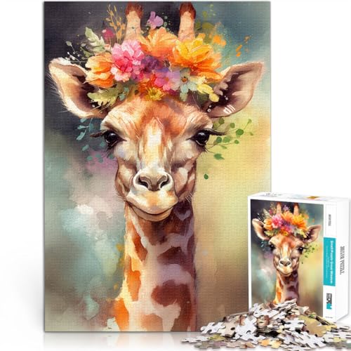 1000-teiliges Puzzle für Erwachsene, Giraffe, Baby, Lernspielzeug, Wanddekoration, einzigartige Geburtstags, 50 x 75 cm 1000-teiliges Puzzle für Erwachsene, Giraffe, Baby, Lernspielzeug, Wanddekoration, einzigartige Geburtstags, 50 x 75 cm von SYUNFEI