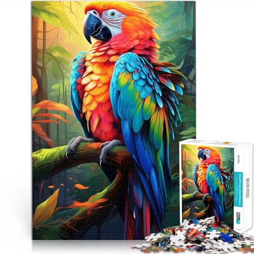 Puzzle für Erwachsene, 1000 Teile, Papageien-Quizspiel. Helfen Sie dem Gehirn, süchtig machende Spielzeuge zu trainieren und Geduld zu entwickeln. 19,7 Zoll x 29,5 Zoll von SYUNFEI
