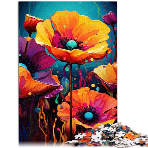 1000-teiliges Puzzle für Erwachsene, Kalifornischer Mohn, Quizspiel, Wanddekoration, einzigartige Geburtstags, 50 x 75 cm, für 14-Jährige 1000-teiliges Puzzle für Erwachsene, Kalifornischer Mohn, Quizspiel, Wanddekoration, einzigartige Geburtstags, 50 x 75 cm, für 14-Jährige von SYUNFEI