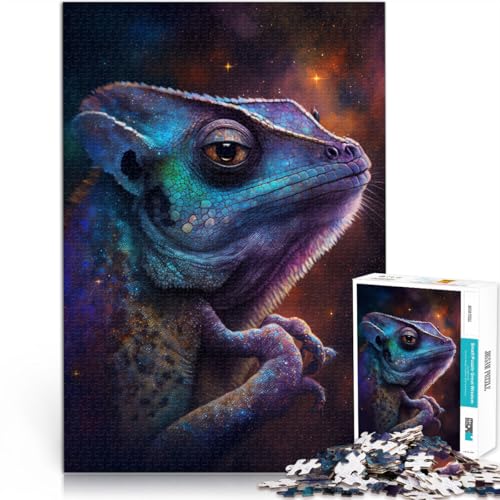 Puzzle für Erwachsene, 1000 Teile, Chamäleon, anspruchsvolles Spiel, Geschenke, Lernspiel zum Geburtstag, Weihnachten, 10,27 Zoll x 14,96 Zoll, für 14-Jährige von SYUNFEI