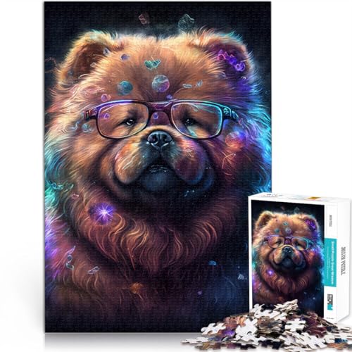 2000-teiliges Puzzle für Erwachsene, Chow-Chow mit Brille, Lernspielzeug, Eltern-Kind-Interaktion, 70 x 100 cm, geeignet für Kinder und Jugendliche ab 14 Jahren 2000-teiliges Puzzle für Erwachsene, Chow-Chow mit Brille, Lernspielzeug, Eltern-Kind-Interaktion, 70 x 100 cm, geeignet für Kinder und Jugendliche ab 14 Jahren von SYUNFEI