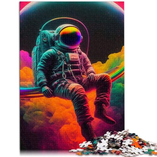 1000-teiliges Puzzle für Erwachsene, Farb-Astronauten-Quizspiel, 26 x 38cm, Heimkunstdekor für Teenager ab 14 Jahren von SYUNFEI