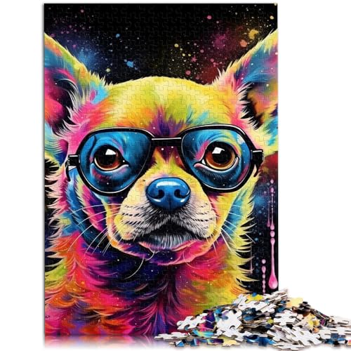 Puzzle für Erwachsene, 1000 Teile, farbenfrohes Fantasy-Wolf-Quizspiel, 10,27 x 14,96 Zoll, Stressabbau, Urlaub zu Hause, Zeit totschlagen von SYUNFEI