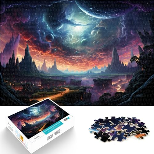 Puzzle für Erwachsene, 2000 Teile, farbenfrohe kosmische Kunst, Quizspiel, tolles Geschenk für die ganze Familie, 27,56 x 39,37 Zoll, für Teenager ab 14 Jahren von SYUNFEI