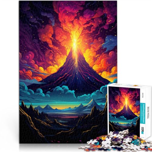 Puzzle für Erwachsene, 1000 Teile, kosmischer Waschbär mit Brille, Quizspiel, 10,27 x 14,96 Zoll, tolles Geschenk für die ganze Familie von SYUNFEI