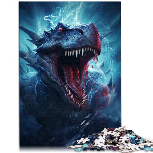 Puzzle für Erwachsene mit 1000 Teilen, Der Wilde Tyrannosaurus Rex, Denkspiel, Geburtstagsgeschenk, Geschenke, 19,7 x 29,5 Zoll, Geeignet für Jugendliche ab 14 Jahren von SYUNFEI