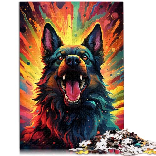 Puzzle für Erwachsene, 1000 Teile, Deutscher Schäferhund, Denkspiel, Weihnachtswunschliste mit Weihnachtsmann,38x52cm, für 14-Jährige Puzzle für Erwachsene, 1000 Teile, Deutscher Schäferhund, Denkspiel, Weihnachtswunschliste mit Weihnachtsmann,38x52cm, für 14-Jährige von SYUNFEI