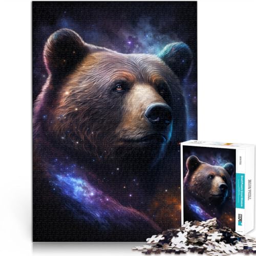 1000-teiliges Puzzle für Erwachsene, Galaxie-Tiere, Braunbär, Quizspiel, Lernspiel für Geburtstag, Weihnachten,38x52cm 1000-teiliges Puzzle für Erwachsene, Galaxie-Tiere, Braunbär, Quizspiel, Lernspiel für Geburtstag, Weihnachten,38x52cm von SYUNFEI