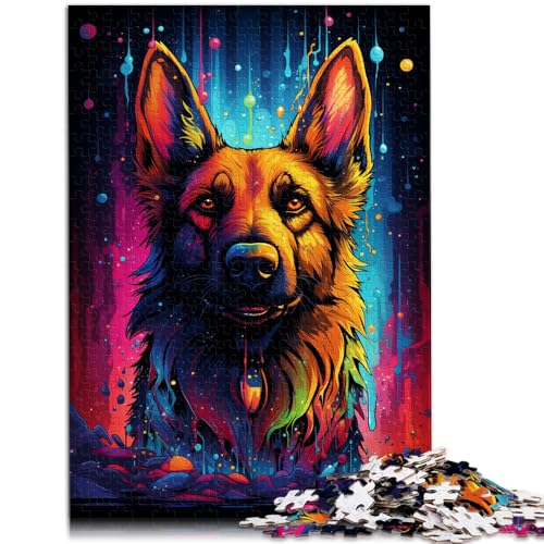 Puzzle für Erwachsene mit 2000 Teilen, Deutscher Schäferhund, Denksportaufgabe für die Weihnachtswunschliste mit Weihnachtsmann, 70 x 100 cm, von SYUNFEI