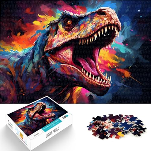 1000-teiliges Puzzle für Erwachsene, Dinosaurier-Kunst, Quizspiel, 26 x 38cm, tolles Geschenk für Teenager ab 14 Jahren 1000-teiliges Puzzle für Erwachsene, Dinosaurier-Kunst, Quizspiel, 26 x 38cm, tolles Geschenk für Teenager ab 14 Jahren von SYUNFEI