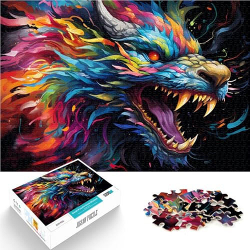 Puzzle für Erwachsene, 1000 Teile, Drachen, pädagogisches Spielzeug-Puzzle zum Stressabbau, tolle Geschenke und Spielzeuge, 14,96 x 20,47 Zoll, Puzzle für Erwachsene, 1000 Teile, Drachen, pädagogisches Spielzeug-Puzzle zum Stressabbau, tolle Geschenke und Spielzeuge, 14,96 x 20,47 Zoll, von SYUNFEI