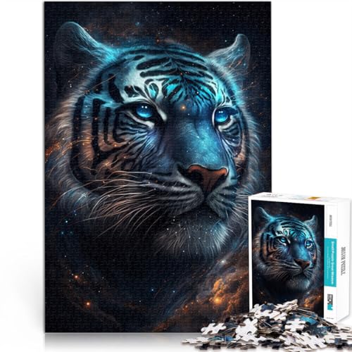 Puzzle für Erwachsene, 1000 Teile, kosmische Tiertiger, Denkspiel, Lernspiel für Geburtstag, Weihnachten, 26x38cm von SYUNFEI