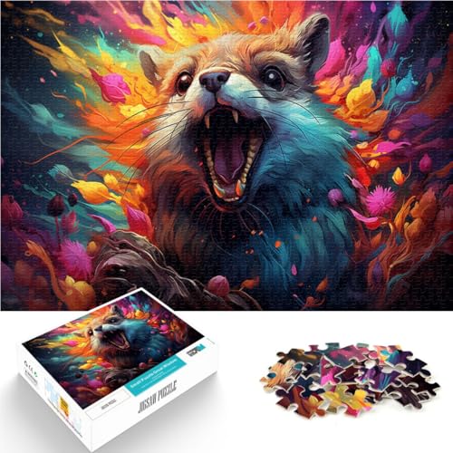 1000-teiliges Puzzle für Erwachsene, Eichhörnchen-Puzzle, Spiele, Spielzeug, Geschenk, Herausforderung für die Gehirnintelligenz, süchtig machendes Spielzeug,38x52cm, von SYUNFEI
