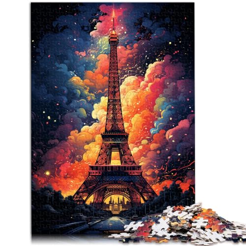 Puzzle mit 1000 Teilen für Erwachsene, farbenfrohes Eiffelturm-Spiel, Spielzeug, tolles Geschenk für Spiele, 26x38cm, Puzzle mit 1000 Teilen für Erwachsene, farbenfrohes Eiffelturm-Spiel, Spielzeug, tolles Geschenk für Spiele, 26x38cm, von SYUNFEI