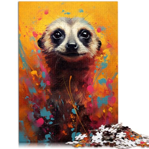Puzzle für Erwachsene, 1000 Teile, Erdmännchen, buntes Quizspiel, ganze Familie,38x52cm, für Teenager ab 14 Jahren von SYUNFEI