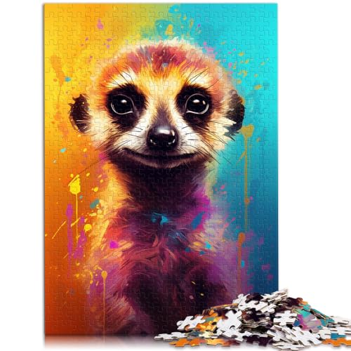Puzzle für Erwachsene, 2000 Teile, Erdmännchen, buntes Quizspiel, Herausforderung der Gehirnintelligenz, süchtig machendes Spielzeug, 27,56 x 39,37 Zoll, für 14-Jährige von SYUNFEI