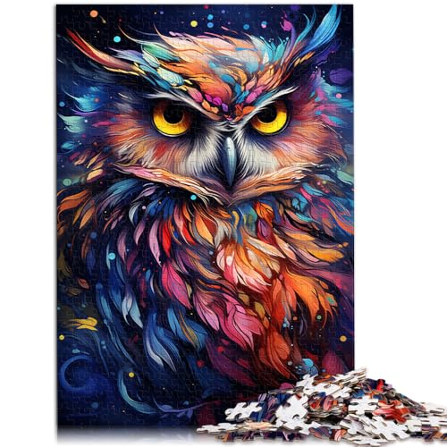 Puzzle für Erwachsene, 1000 Teile, Malen, Farbe, Tier, Eule, Puzzlespiel, einzigartige Geburtstags, 50 x 75 cm, für Teenager ab 14 Jahren Puzzle für Erwachsene, 1000 Teile, Malen, Farbe, Tier, Eule, Puzzlespiel, einzigartige Geburtstags, 50 x 75 cm, für Teenager ab 14 Jahren von SYUNFEI