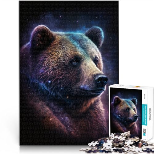 Puzzle für Erwachsene, 1000 Teile, Space Art Brown Bear, Puzzlespiel, 10,27 x 14,96 Zoll, Weihnachtspuzzle-Geschenke für Teenager ab 14 Jahren Puzzle für Erwachsene, 1000 Teile, Space Art Brown Bear, Puzzlespiel, 10,27 x 14,96 Zoll, Weihnachtspuzzle-Geschenke für Teenager ab 14 Jahren von SYUNFEI