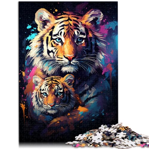 Puzzle 2000 Teile für Erwachsene, bunter süßer Tiger, lustige Spiele, tolles Geschenk für die ganze Familie, 70 x 100 cm, für Teenager ab 14 Jahren Puzzle 2000 Teile für Erwachsene, bunter süßer Tiger, lustige Spiele, tolles Geschenk für die ganze Familie, 70 x 100 cm, für Teenager ab 14 Jahren von SYUNFEI