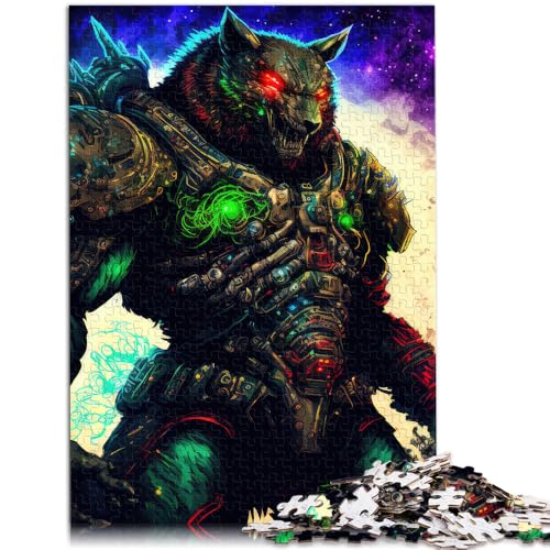 2000-teiliges Puzzle für Erwachsene, kosmische Weltraumwölfe, Quizspiel, Wanddekoration, einzigartige Geburtstags, 27,56 x 39,37 Zoll von SYUNFEI