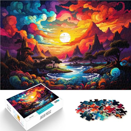 Puzzle für Erwachsene, 2000 Teile, Stellen Sie Sich eine Landschaft vor, Präzisionsschnitt-Puzzle, Stressabbau, 70 x 100 cm, für Teenager ab 14 Jahren von SYUNFEI