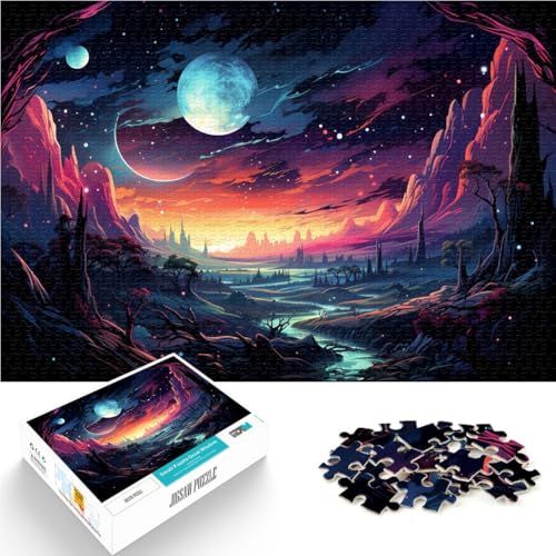 Puzzle für Erwachsene mit 1000 Teilen, Fantasielandschaft, pädagogische Herausforderung, Geburtstagsgeschenk, Geschenke, Wandkunst, 50 x 75 cm, Puzzle für Erwachsene mit 1000 Teilen, Fantasielandschaft, pädagogische Herausforderung, Geburtstagsgeschenk, Geschenke, Wandkunst, 50 x 75 cm, von SYUNFEI