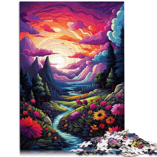 Puzzle mit 1000 Teilen für Erwachsene, Fantasielandschaft, Quizspiel mit vollständig ineinander greifenden, zufällig geformten Teilen, 50 x 75 cm, für 14-Jährige Puzzle mit 1000 Teilen für Erwachsene, Fantasielandschaft, Quizspiel mit vollständig ineinander greifenden, zufällig geformten Teilen, 50 x 75 cm, für 14-Jährige von SYUNFEI