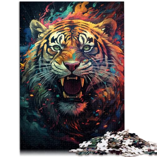 Puzzle Erwachsene mit 1000 Teilen, Fantasie-Tiger, Familienspaß, Herausforderung der Gehirnintelligenz, süchtig machendes Spielzeug, 50 x 75 cm, Teenager ab 14 Jahren von SYUNFEI