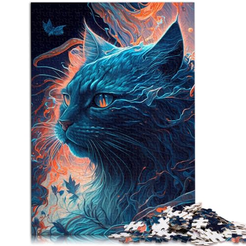 Puzzle für Erwachsene mit 1000 Teilen, fantasievolles Denkspiel mit der Maine-Coon-Katze, für einzigartige Heimdekoration und Geschenke, 50 x 75 cm, Puzzle für Erwachsene mit 1000 Teilen, fantasievolles Denkspiel mit der Maine-Coon-Katze, für einzigartige Heimdekoration und Geschenke, 50 x 75 cm, von SYUNFEI