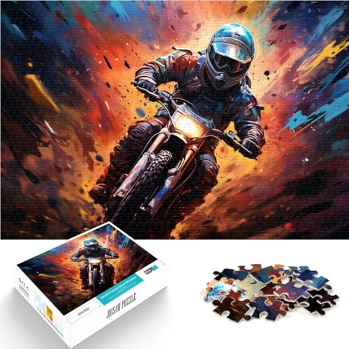 Puzzle für Erwachsene, 1000 Teile, Fantasy-Biker-Quizspiel, Herausforderung für die Gehirnintelligenz, süchtig machendes Spielzeug,38x52cm, für Teenager ab 14 Jahren Puzzle für Erwachsene, 1000 Teile, Fantasy-Biker-Quizspiel, Herausforderung für die Gehirnintelligenz, süchtig machendes Spielzeug,38x52cm, für Teenager ab 14 Jahren von SYUNFEI