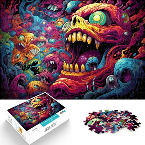 1000-teiliges Puzzle für Erwachsene, Fantasy-Dämon, anspruchsvolles Spiel, Geschenke, Lernspiel zum Geburtstag, Weihnachten, 19,7 x 29,5 Zoll von SYUNFEI