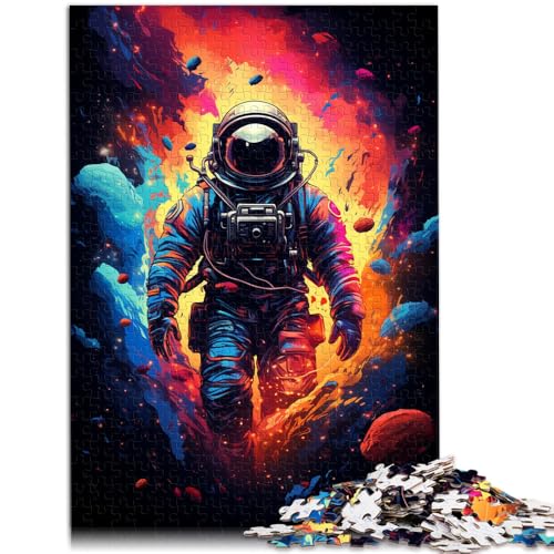 Puzzle für Erwachsene, 1000 Teile, Fantasie-Quizspiel mit hübschem Astronauten. Geeignet als Schreibtischdekoration. 10,27 x 14,96 Zoll von SYUNFEI