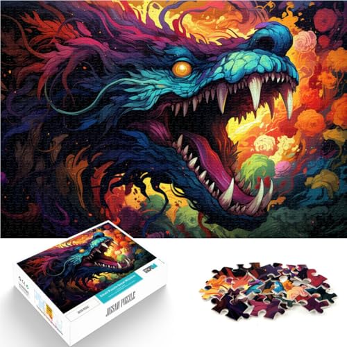 Puzzle für Erwachsene, 1000 Teile, farbenfrohe Fantasy-Monster, Lernpuzzle, Geschenkideen, 26x38cm, für Teenager ab 14 Jahren Puzzle für Erwachsene, 1000 Teile, farbenfrohe Fantasy-Monster, Lernpuzzle, Geschenkideen, 26x38cm, für Teenager ab 14 Jahren von SYUNFEI