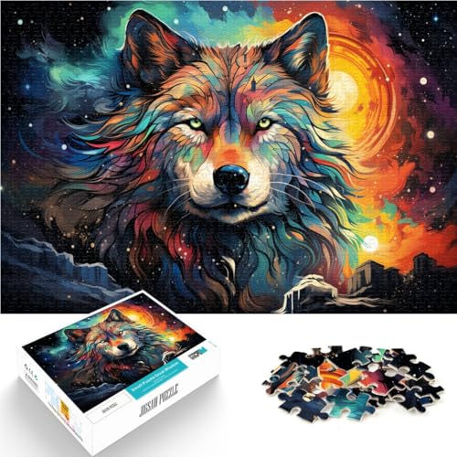 Puzzle für Erwachsene, 1000 Teile, Fantasy-Wolf, Quizspiel, Familienspiel, Stressabbau, schwieriges Herausforderungspuzzle, 14,96 Zoll x 20,47 Zoll von SYUNFEI