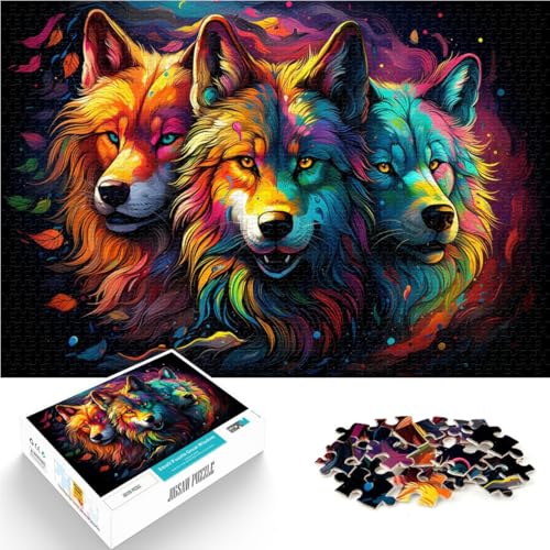 Puzzle für Erwachsene mit 2000 Teilen, Fantasy-Wolf, Denkspiel, anspruchsvoll, Aber unterhaltsam und humorvoll, 60 x 100 cm, für 14-Jährige von SYUNFEI