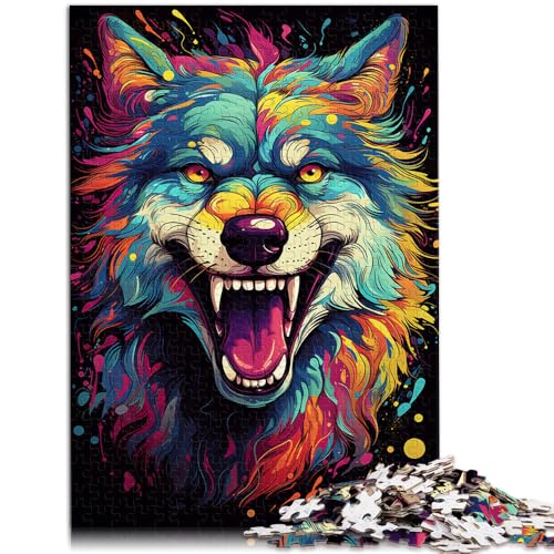 1000-teiliges Puzzle für Erwachsene. Das Farbbild-Wolf-Quizspiel ganze Familie.38x52cm für Teenager ab 14 Jahren. von SYUNFEI