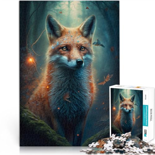 1000-teiliges Puzzle für Erwachsene, Wilder bunter Tiger, Quizspiel, 26 x 38cm, Eltern-Kind-Interaktion für Teenager ab 14 Jahren von SYUNFEI