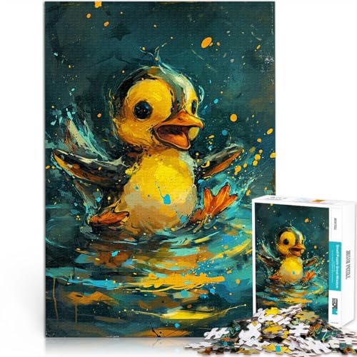 Puzzle für Erwachsene, 2000 Teile, süße kleine gelbe Ente, anspruchsvolles Spiel, Heimkunstdekor, 27,56 x 39,37 Zoll, für Teenager ab 14 Jahren von SYUNFEI
