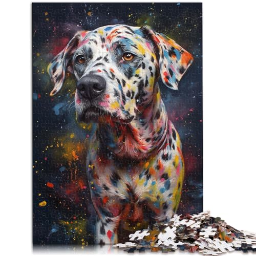 Puzzle für Erwachsene, 2000 Teile, Dalmatiner-Malerei, Quizspiel, Herausforderung der Gehirnintelligenz, süchtig machendes Spielzeug, 27,56 x 39,37 Zoll, für 14-Jährige von SYUNFEI