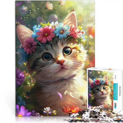 1000-teiliges Puzzle für Erwachsene, Frettchen-Malen, Lernpuzzle, 14,96 x 20,47 Zoll, Eltern-Kind-Interaktion von SYUNFEI