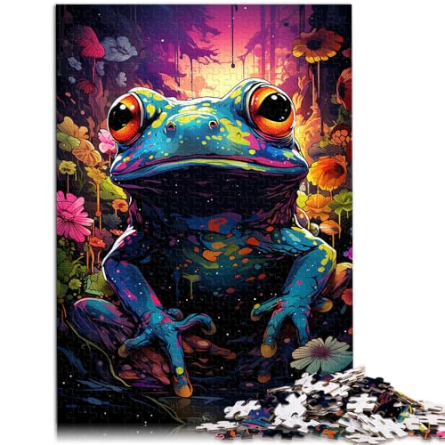 1000-teiliges Puzzle für Erwachsene, Frosch-Quizspiel, Familienspiel, Stressabbau, schwieriges Herausforderungspuzzle, 26x38cm, für 14-Jährige von SYUNFEI
