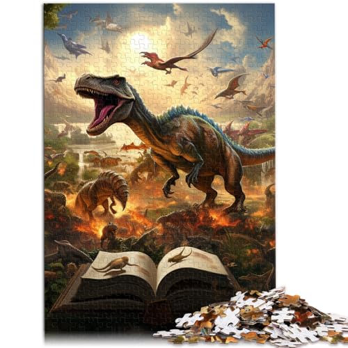 Puzzle für Erwachsene, 1000 Teile, Dinosaurierwelt, Denkspiel, Wanddekoration, einzigartige Geburtstags, 50 x 75 cm von SYUNFEI