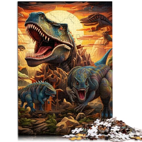 2000-teiliges Puzzle für Erwachsene, Dinosaurierwelt, anspruchsvolles Spiel, Geschenke, Lernspiel zum Geburtstag, Weihnachten, 27,56 x 39,37 Zoll von SYUNFEI