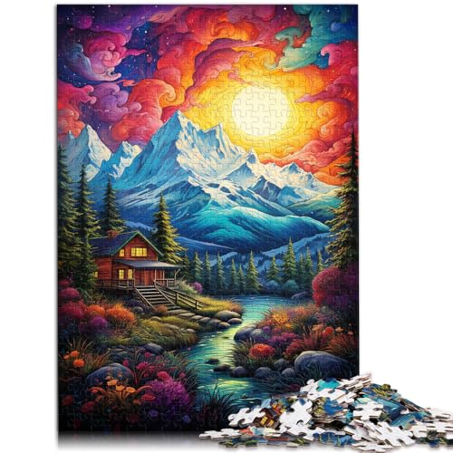 Puzzle für Erwachsene mit 2000 Teilen, Fantasie-Sonnenuntergang und Bergen, pädagogische Herausforderung, Weihnachts- und Geburtstagsgeschenk, 70 x 100 cm, von SYUNFEI