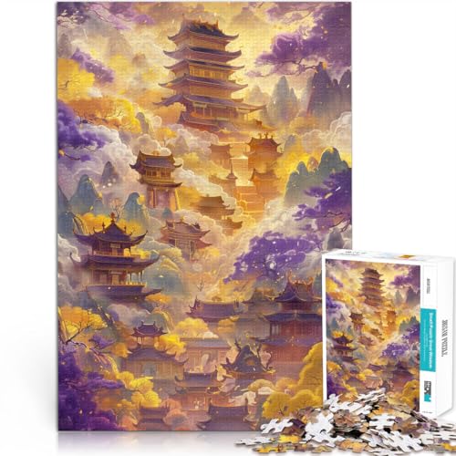 Puzzle für Erwachsene, 1000 Teile, Traumtempel, Lernpuzzle, Analyse und Logik,50x75cm, für Teenager ab 14 Jahren von SYUNFEI