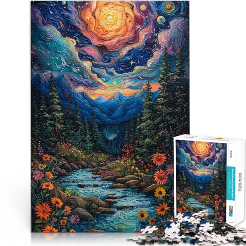 Puzzle für Erwachsene, 1000 Teile, Traumszene, Spiele, Spielzeug, Geschenk, Wanddekoration, einzigartige Geburtstags, 14,96 x 20,47 Zoll von SYUNFEI