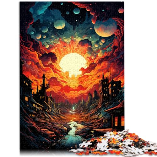 Puzzle für Erwachsene, 2000 Teile, Flucht aus der Stadt, Quizspiel, tolles Geschenk für die ganze Familie, 60 x 90 cm, für Teenager ab 14 Jahren von SYUNFEI