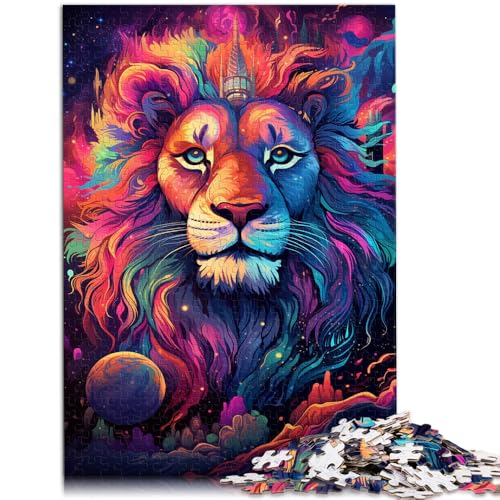 1000-teiliges Puzzle für Erwachsene, Löwen-Quizspiel, Familienspiel, Stressabbau, schwieriges Herausforderungspuzzle, 19,7 x 29,5 Zoll, für Teenager ab 14 Jahren von SYUNFEI